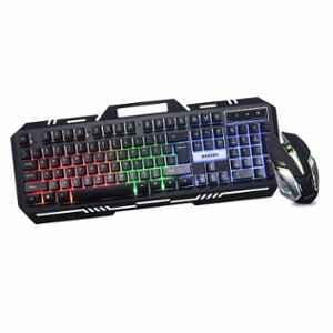 Zebion Ninja Gaming Wired 104 Keys USB 2.0 Black Keyboard & Ninja M 6 Buttons Multicolour LED Gaming Mouse Combo, ITD-25