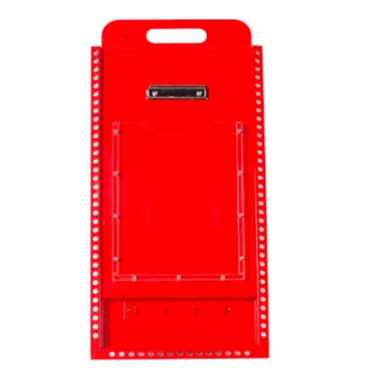 LOTO-LOK 680x340x35mm Aluminium & Polycarbonate Red Group Lock Box, GLB-AL-83