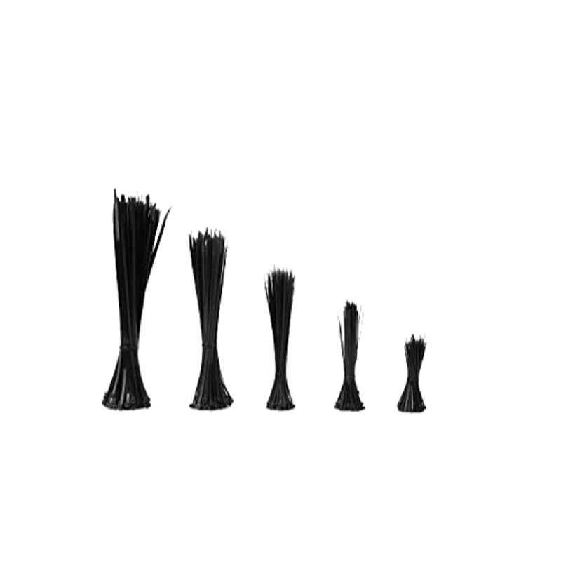 500 Pcs Nylon Black Multifunction Self-locking Cable Ties Set