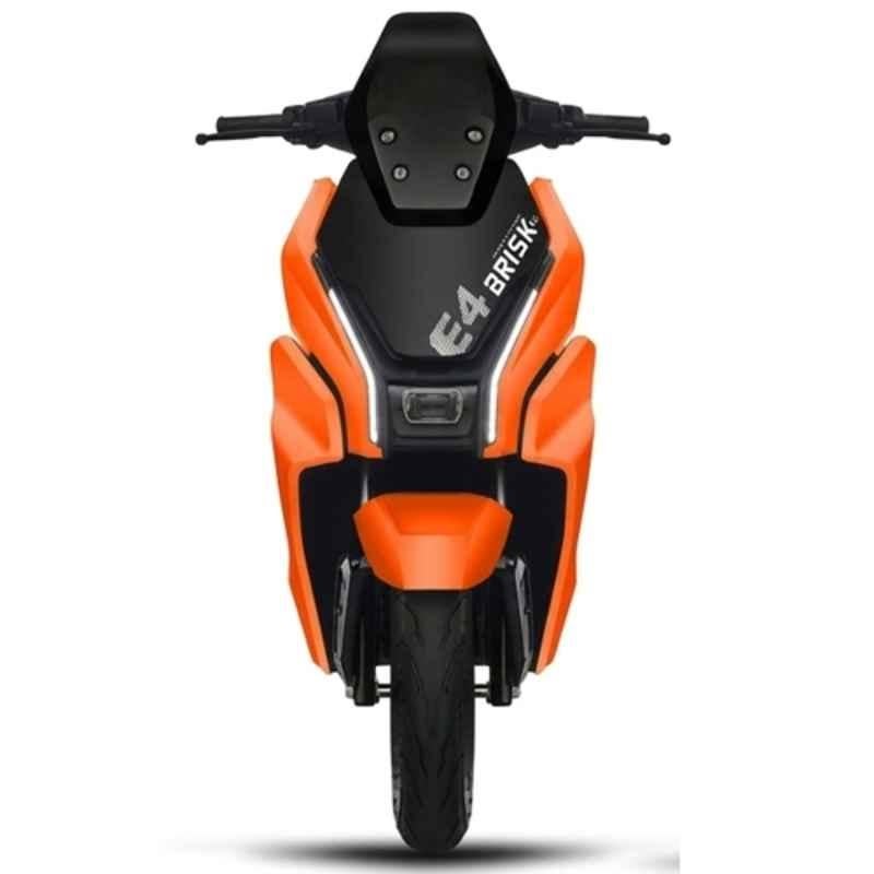 Amo Electric Bikes Brisk E4 LA 25km/hr 60V Non RTO Orange Electric Scooter with 60-70 km Per Charge Range