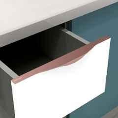 Plantex Profile Handle for Kitchen Cabinet/16 inch Aluminium Drawer Profile Handle/Wardrobe Pull Handle for Home/Office/Hotel (Rose Gold)