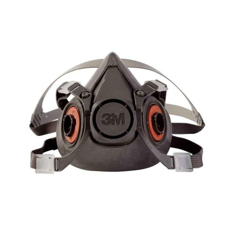 3M 6000 Series 6300 TPE Grey Half Face Mask Reusable Respirator, Size: Large