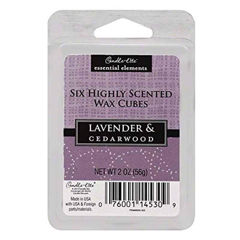 Candle Lite 2 Oz Lavender & Cedarwood Fragrance Wax Cubes