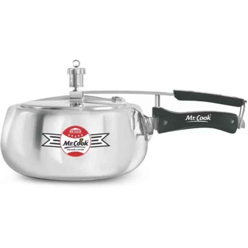 Buy Mr Cook Super Shine 1.5L Aluminium Silver Pressure Cooker