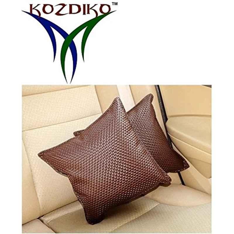 Kozdiko 2 Pcs Leatherette Fabric Cola Cushion Pillow Set for Maruti SX 4