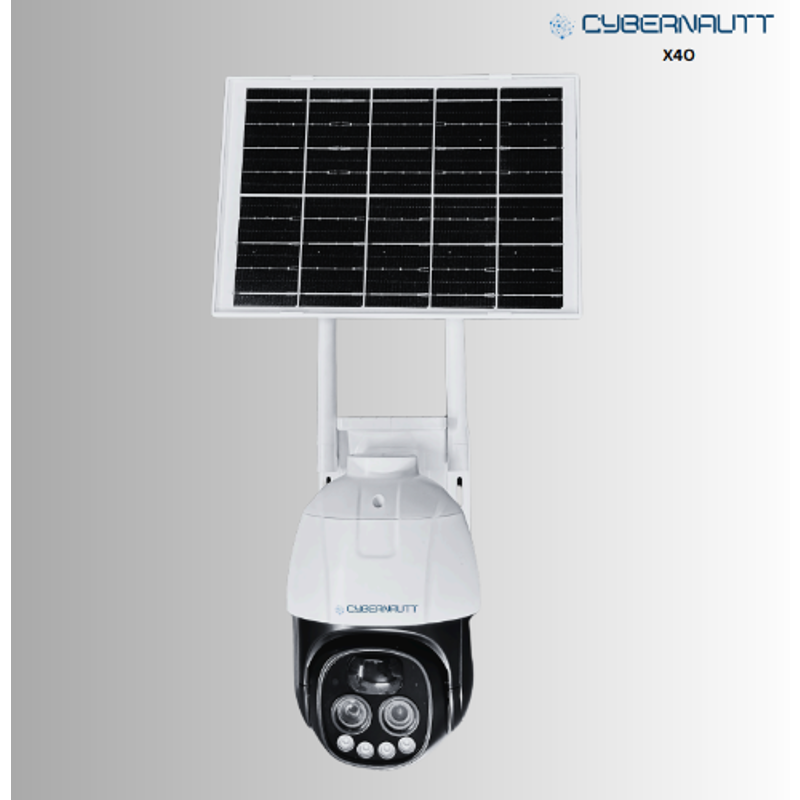 Cybernautt X4O 6MP Dual Lens Full HD PTZ 4G Sim Camera with Colour Night Vision, Human Detect, 10X Zoom, 2 Way Audio & Support SD Upto 256 GB