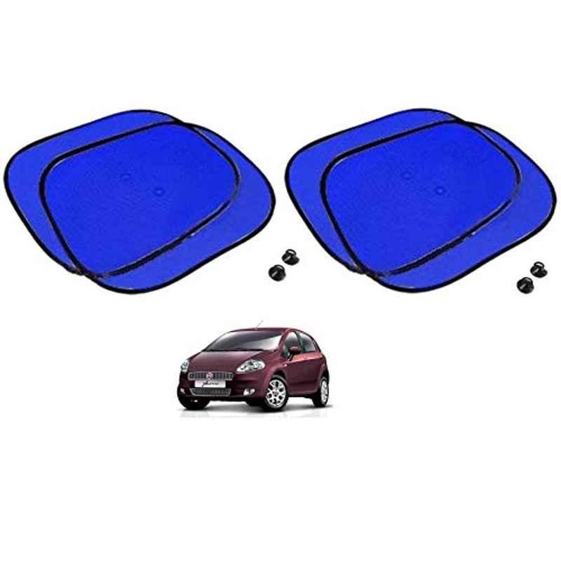Kozdiko 4 Pcs Blue Chipkoo Car Window Sunshade Curtain Set for Fiat Punto, koz_82937