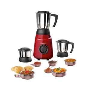 Bosch TrueMixx Joy 500W Red Mixer Grinder with 3 Jars, MGM2130WIN