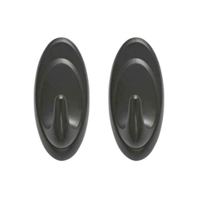 Command Black Hanging Slate Terrace Hooks (Pack of 2)