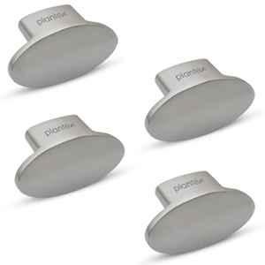 Plantex Knobs for Drawer/Small Drawer Knobs/Knobs for Cabinets/Pull-Push Knobs for Kitchen/Bedroom Drawer (Pack of 4) Oval, Matte