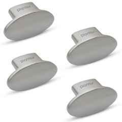 Plantex Knobs for Drawer/Small Drawer Knobs/Knobs for Cabinets/Pull-Push Knobs for Kitchen/Bedroom Drawer (Pack of 4) Oval, Matte
