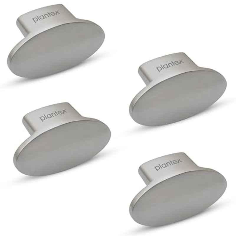 Plantex Knobs for Drawer/Small Drawer Knobs/Knobs for Cabinets/Pull-Push Knobs for Kitchen/Bedroom Drawer (Pack of 4) Oval, Matte