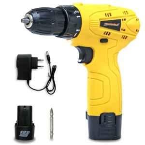 Tomahawk 12V Cordless Screwdriver Machine with Reversible Switch Multi-Torque Clutch, T7386