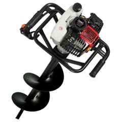 Balwaan Krishi 2 Stroke 52CC Petrol Operated Heavy Duty Engine Earth Auger Machine with 8 inch Single Spiral Planter, BE-52