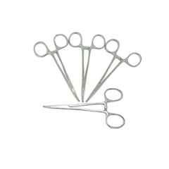 Forgesy 5 inch Stainless Steel Curved Artery Clamp, FORGESY156 (Pack of 4)