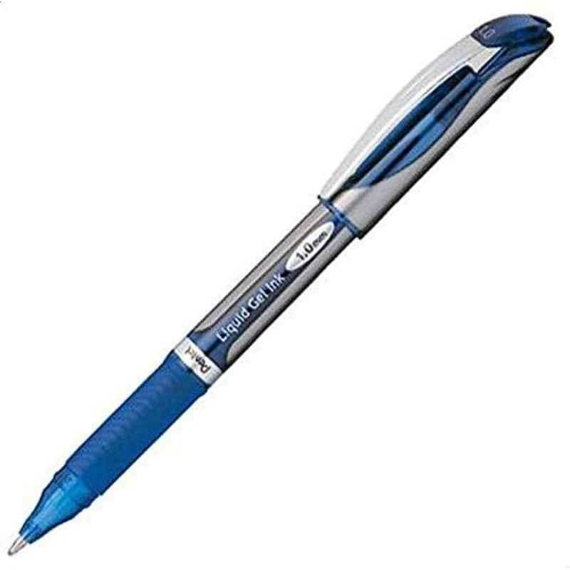 Pentel Energel 1.0mm Blue Roller Pen, PE-BL60-CH (Pack of 12)