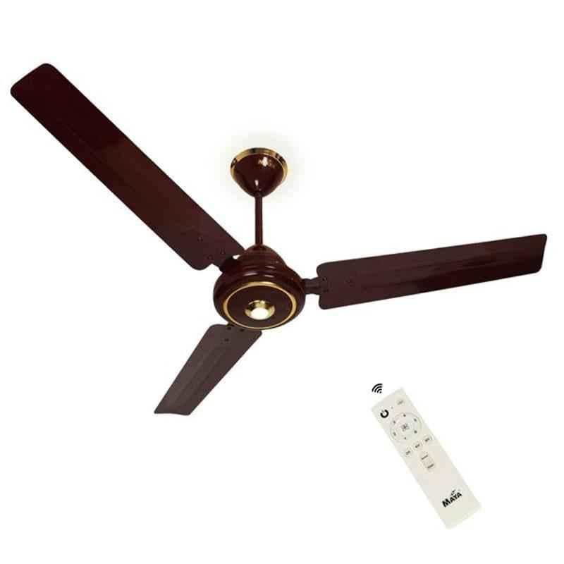 Maya Ecological 900mm Brown BLDC Ceiling Fan, 900-ECO-BROWN