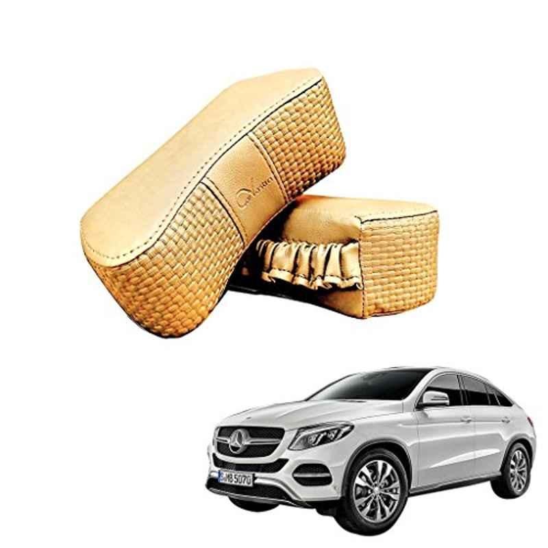 Kozdiko 2 Pcs Memory Foam Beige Luxurious Neck Rest Set for Mercedes Benz GE-Class, koz_14138