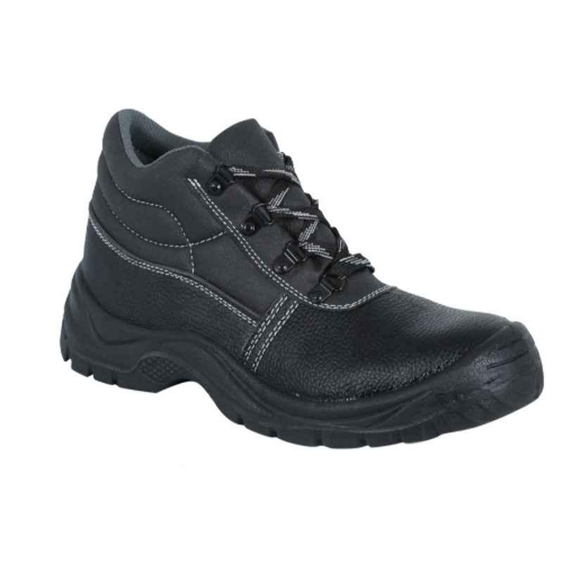 Armstrong TOK Leather Black Safety Shoes, Size: 45