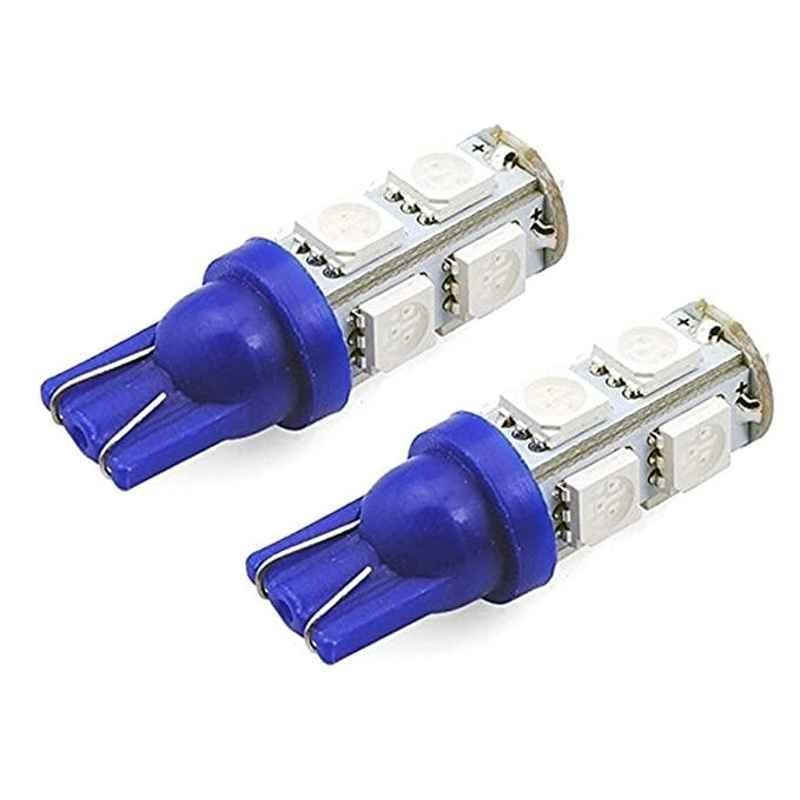 AOW 9 SMD (Blue) LED Parking Bulb Pilot Light/License Plate car Lights For Maruti Suzuki Zen Estilo (Pair/12V)