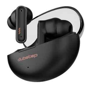 Dubstep Buzz X10 Black TWS Wireless Earbuds with 60hrs Playtime, Bluetooth v6.0, ENC Noise Cancellation, 13mm Drivers, Touch Control, Game & Music Mode