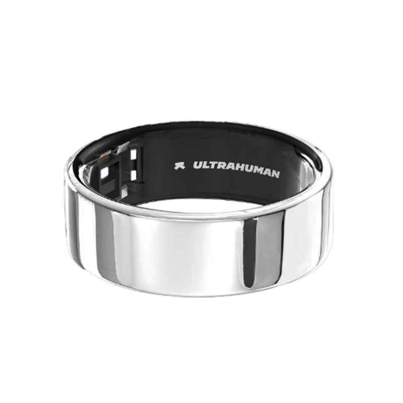 Ultrahuman Ring Air Titanium Space Grey Smart Ring Air for Sleep Tracking, Heart Rate Variability (HRV), Movement & Temperature Sensors, Size: 11