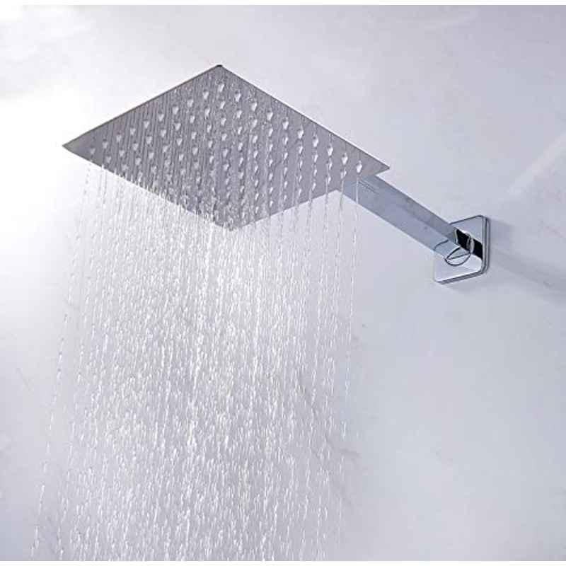 ZAP 12 inch Stainless Steel 304 Ultra Slim Square Overhead Shower