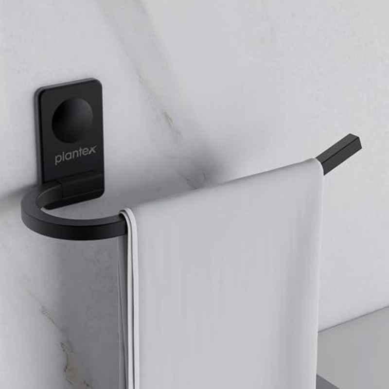 Plantex Metro Platinum Stainless Steel Napkin Ring/Towel Ring/Napkin Holder/Bathroom Accessories Black