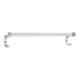 Aligarian 24 inch Stainless Steel & Glass Chrome Finish Wall Mounted Section Towel Rod