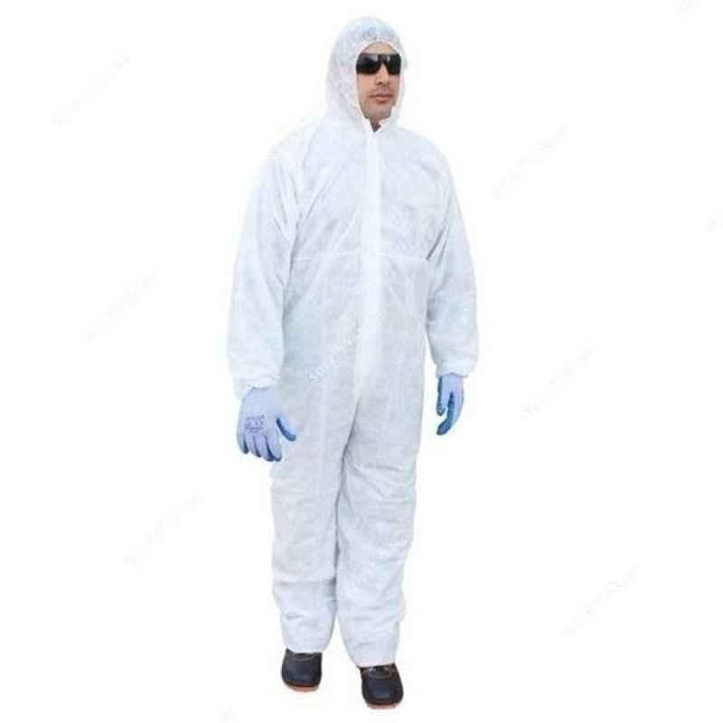 Vaultex DCH 50 GSM Polypropylene White Disposable Coverall, Size: XL