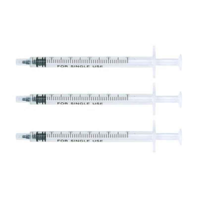 Tactix 3 Pcs 1ml Clear Syringes Set, TTX-545001