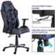 Modern India Seating Leatherette Blue & Black High Back Gaming Chair, MISG15