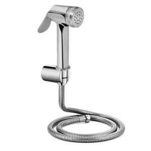 Elegant Casa ABS Silver Handheld Bidet Health Faucet Gun with Chrome Finish Wall Hook & 1m Hose Pipe