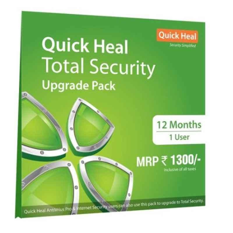 Quick Heal Total Security Renewal Upgrade Silver Pack for 1 User 1 Year with CD