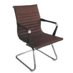 Arko Brown Medium Steel Medium Back Fixed Push Back Visitor Chair, 1617 B