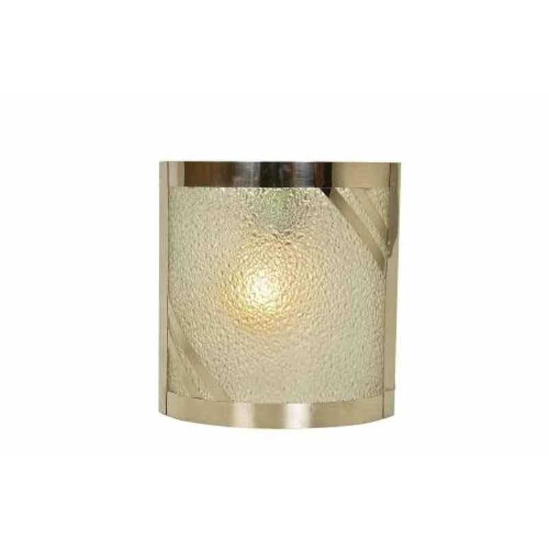 Tucasa Royal SS Bathroom Light with Translucent Glass Shade, bl-03