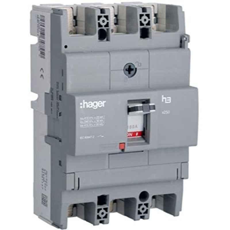 Hager 160A 25kA Moulded Case Circuit Breaker, HHB160Z