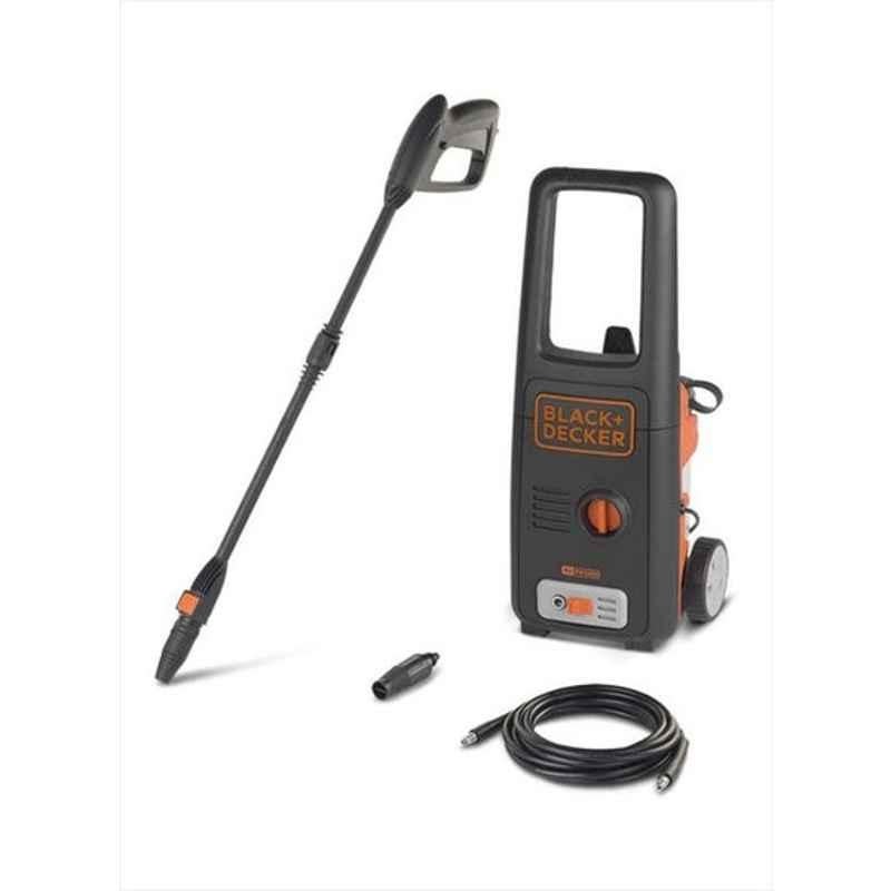 Black & Decker 1400W Aluminium Orange & Black Pressure Washer with TSS Lock System, BXPW1400E