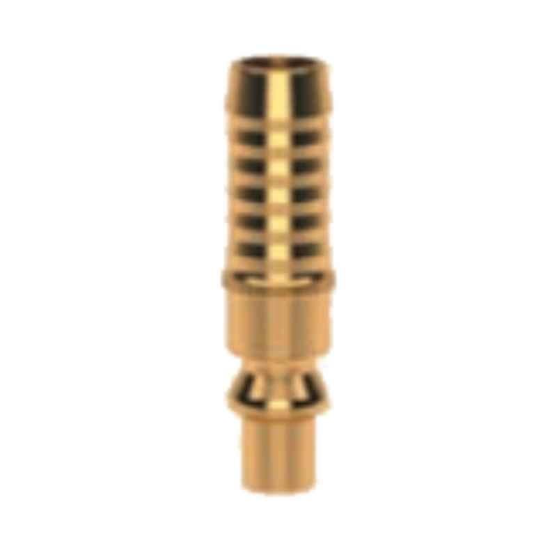 Ludecke ESO9S 9mm Single Shut-off Hose Barb Quick Connect Coupling with Plug