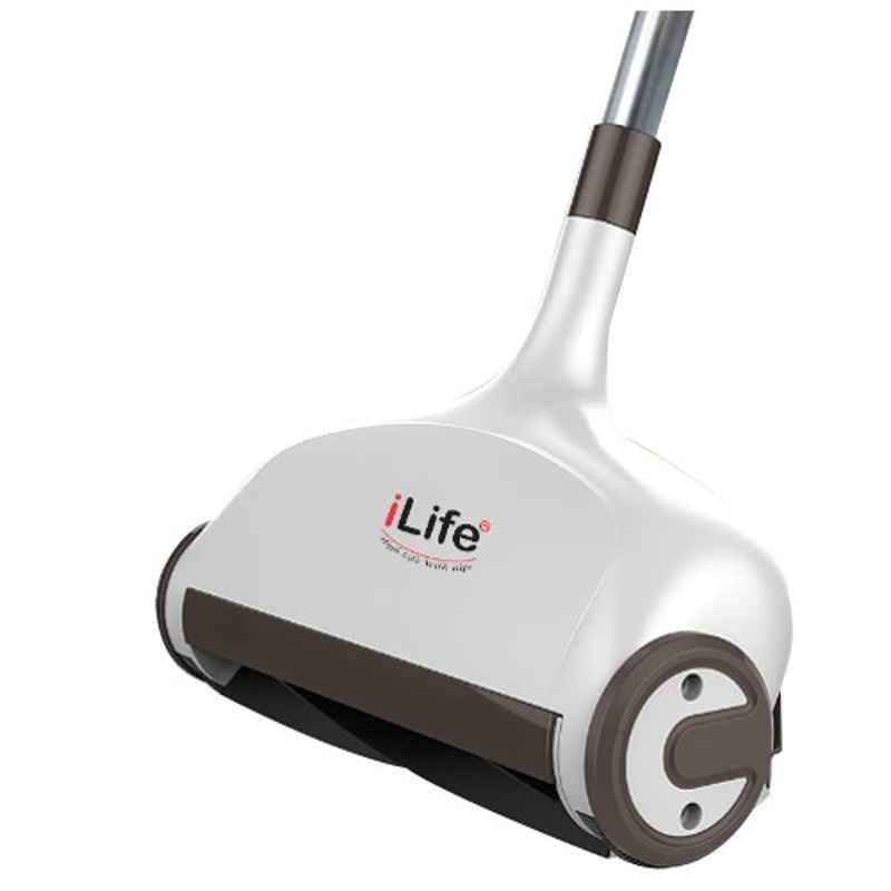 ILife Natural Black & White Sweep Carpet with Dual Sweeping and Mopping with Telescoping Handle