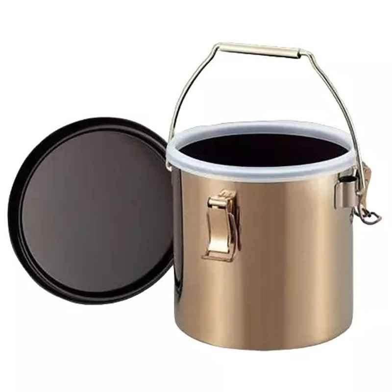 Lab Plus Stainless Airtight Pot, Capacity: 7 Litre, LP-13337
