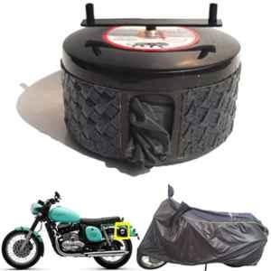 Bike Blazer Black Mamba Nylon Taffeta Universal Size Semi-Automatic Bike Body Cover for Jawa 42, Perak & Cruiser