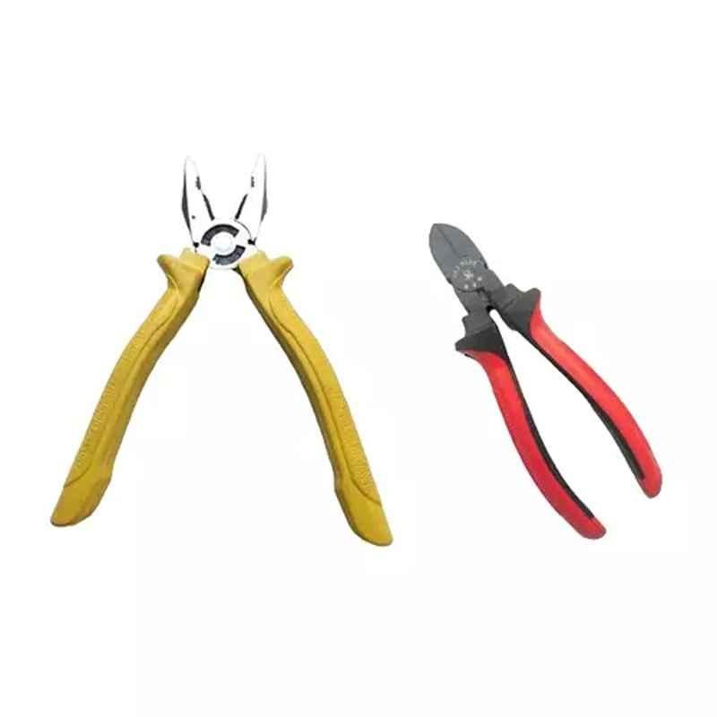 Sky Blue 2 Pcs 7.8 inch Lineman Plier Combo, SBE_PLIER_COMBO_MOD_01613