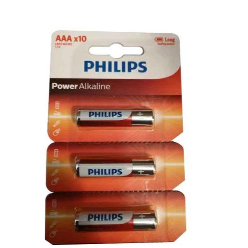 Philips LR03P10TS/97 1.5V Power Alkaline AAA Battery, (Pack of 20)