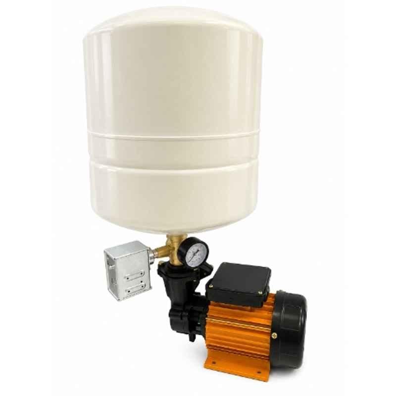 Jew Powerpac 0.5HP 2800rpm Copper Winding Single Phase Pressure Pump with 24 litre Tank, HMPM2-24
