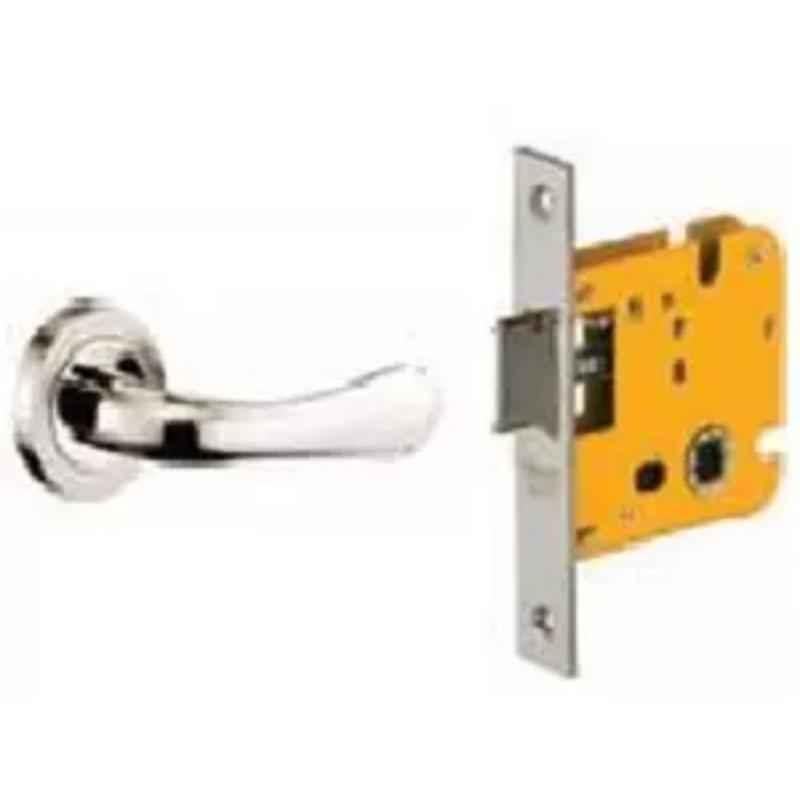 Dorset ML Series Lily 10 inch Stainless Steel Silver Chrome Finish Door Handle Lock Set with Mortise Latch (Pack of 3)