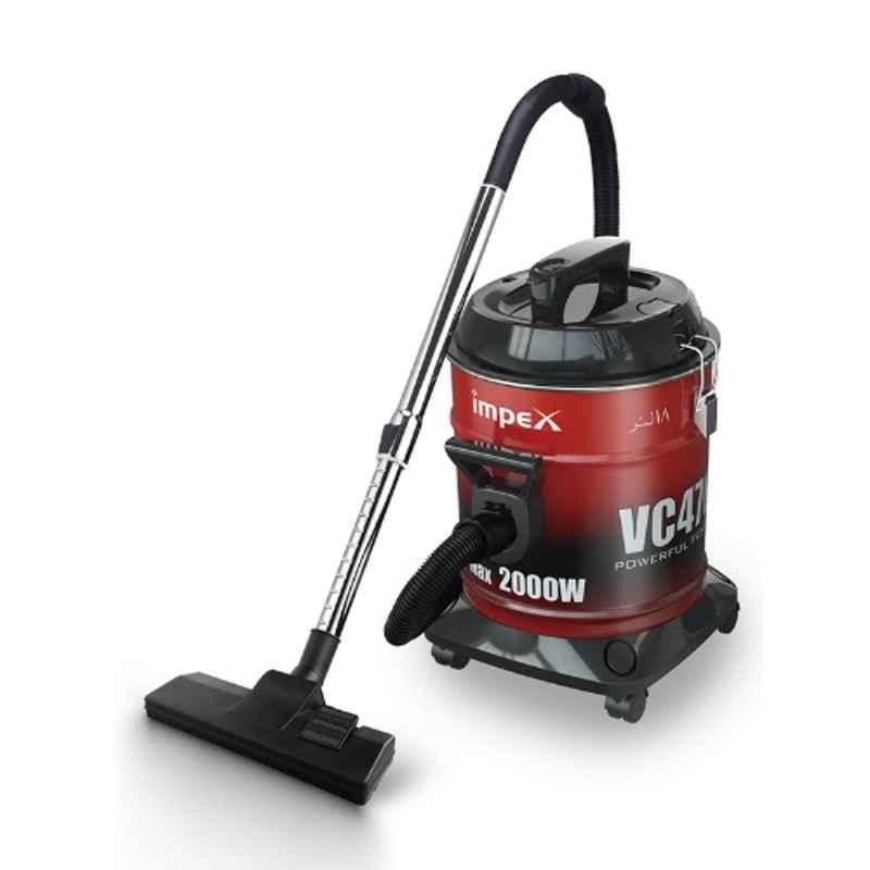 Impex 1600W 18L Maroon Vacuum Cleaner with Blower Function, VC 4701