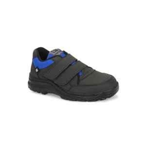 Eego Italy WWTRP95 Genuine Leather Steel Toe Blue Safety Shoes with Reflectors, Size: 7