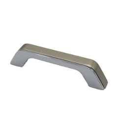 RAB 96mm Zinc Satin & Chrome Finish Drawer Pull Handle, AV2 (Pack of 3)