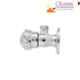 Oleanna OBFMN02 Brass Silver Chrome Finish Angle Cock with Wall Flange